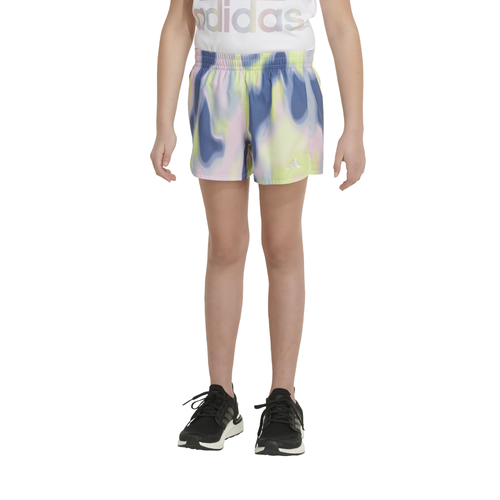 

Girls adidas adidas Printed Woven Shorts - Girls' Grade School Multi/Blue Size M