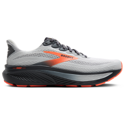 Men's - Brooks Ghost 17 Narrow - Oyster Mushroom/Ebony/Orange