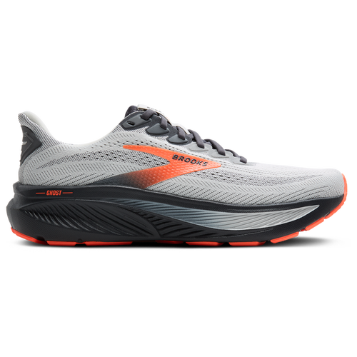  - Brooks Ghost 17 Narrow - Oyster Mushroom/Ebony Orange