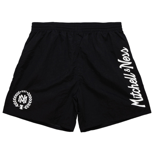 

Mitchell & Ness Mens Mitchell & Ness Branded Nylon Short - Mens Black Size L