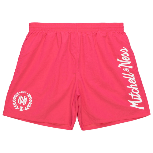 

Mitchell & Ness Mens Mitchell & Ness Branded Nylon Shorts - Mens Pink Size M