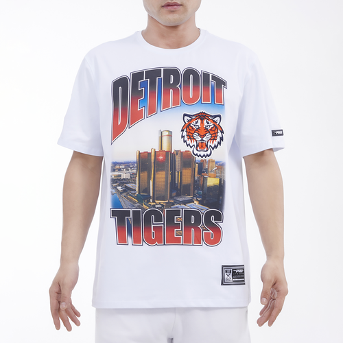 

Pro Standard Mens Pro Standard Tigers Hometown Gradient T-Shirt - Mens White/White Size M