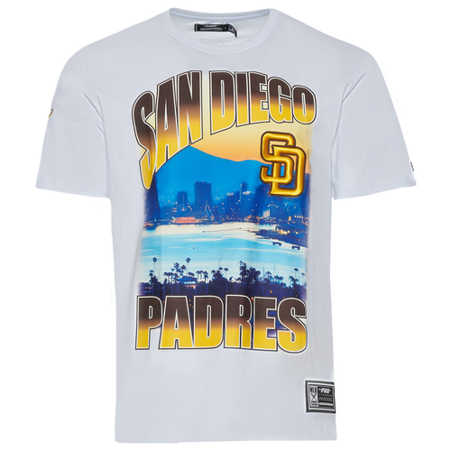 

Pro Standard Mens Pro Standard Padres Hometown Gradient T-Shirt - Mens White/White Size L
