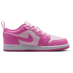Boys' Preschool - Jordan Retro 1 Low - Pink/White