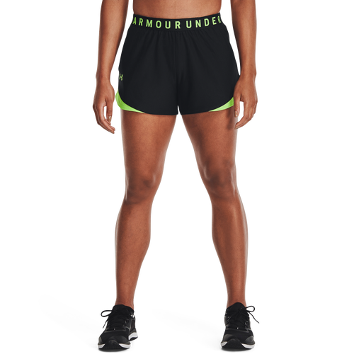 Under Armour Womens  Play Up Shorts 3.0 In Black/lime