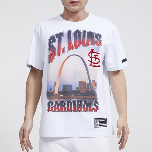 

Pro Standard Mens Pro Standard Cardinals Hometown Gradient T-Shirt - Mens White/White Size M