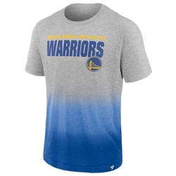Men's - Fanatics Warriors Board Crasher Dip-Dye T-Shirt - Heather Gray