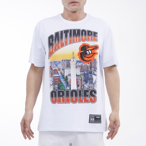 

Pro Standard Mens Pro Standard Orioles Hometown Gradient T-Shirt - Mens White/White Size L