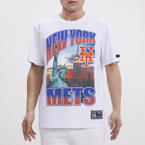 

Pro Standard Mens Pro Standard Mets Hometown Gradient T-Shirt - Mens White/White Size XXL