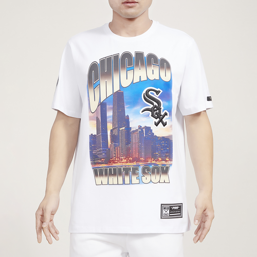 

Pro Standard Mens Pro Standard White Sox Hometown Gradient T-Shirt - Mens White/White Size L