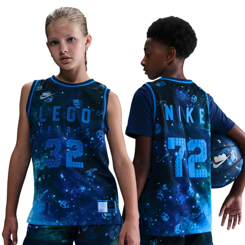 BOYS - Nike Dri-FIT COB Jersey Tank Ouch - Brave Blue/Cobalt Blaze