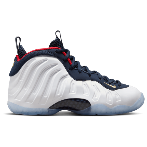 

Nike Little Posite One - Boys' Grade School White/University Red/Obsidian Size 04.0