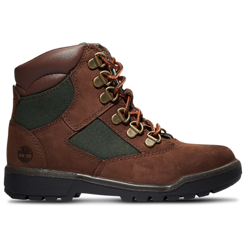 

Timberland Boys Timberland 6" Field Boots - Boys' Preschool Brown/Dark Olive Size 13.0