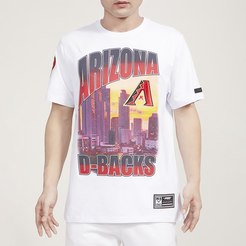 

Pro Standard Mens Pro Standard Diamondbacks Hometown Gradient T-Shirt - Mens White/White Size XL