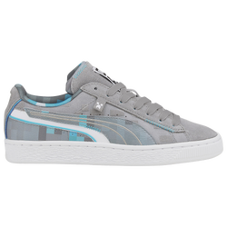 Boys' Grade School - PUMA Suede Minecraft - Grey/Blue