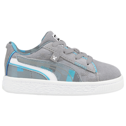 Boys' Toddler - PUMA Suede Minecraft - Grey/Blue