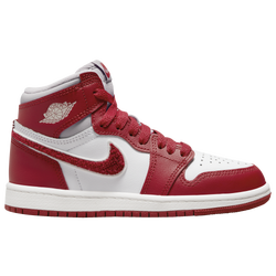 Boys' Preschool - Jordan Retro 1 High OG - Iron Ore/Varsity Red