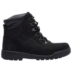 Boys' Grade School - Timberland 6" Field Boots - Black/Black/N/A