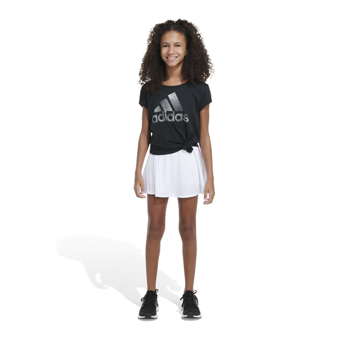 Adidas Originals Kids' Girls Adidas 3 Stripe Classic Skort In White/black