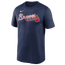 Nike Braves Wordmark Legend T-Shirt - Men's Navy/Navy