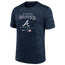 Nike Braves Velocity Practice Performance T-Shirt - Men's Navy/Navy