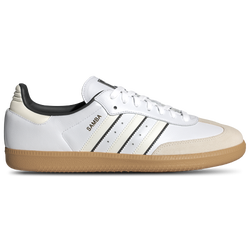 Men's - adidas Originals Samba   - White/Off White/Black