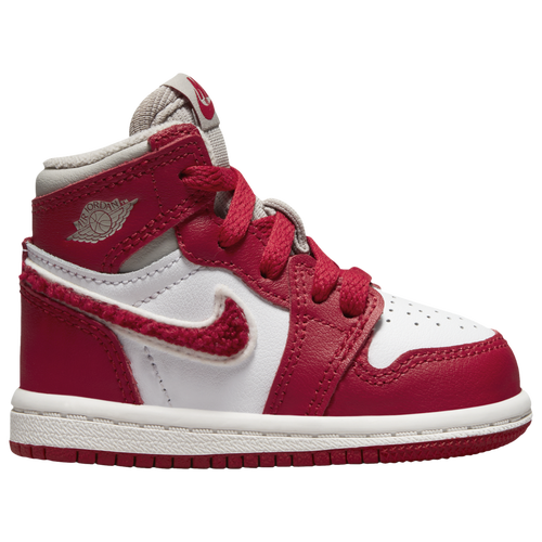 

Jordan Boys Jordan Retro 1 High OG - Boys' Toddler Running Shoes Iron Ore/Varsity Red Size 6.0