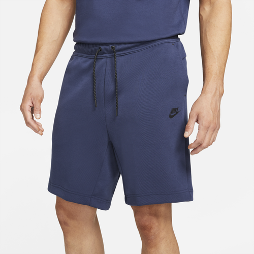

Nike Mens Nike Tech Fleece Shorts - Mens Midnight Navy/Black Size L