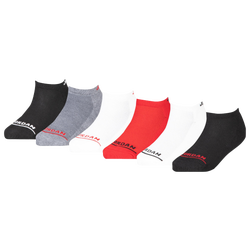 Boys' Grade School - Jordan Legend No Show 6 Pack Socks - Red/Black