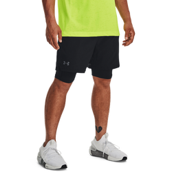 Men's - Under Armour Vanish Woven Shorts With Heat Gear  - Black/Black/Pitch Grey