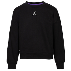 Girls' Grade School - Jordan Jumpman Icon Play Crew - White/Black