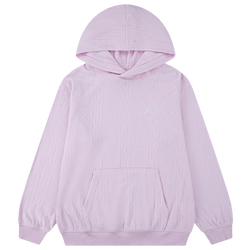 Girls' Grade School - Jordan Holiday Cable Knit Pullover  - Pink Foam