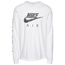 Nike Air Long Sleeve T-Shirt - Men's White/Black