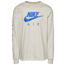Nike Air Long Sleeve T-Shirt - Men's Beige/Blue
