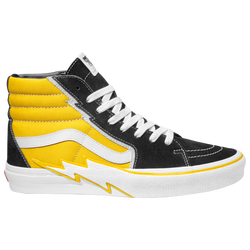 Boys' Grade School - Vans Sk8-Hi - Black/Yellow/White