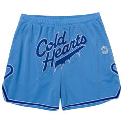 Men's - Overtime Cold Hearts Script Shorts - Light Blue/Navy