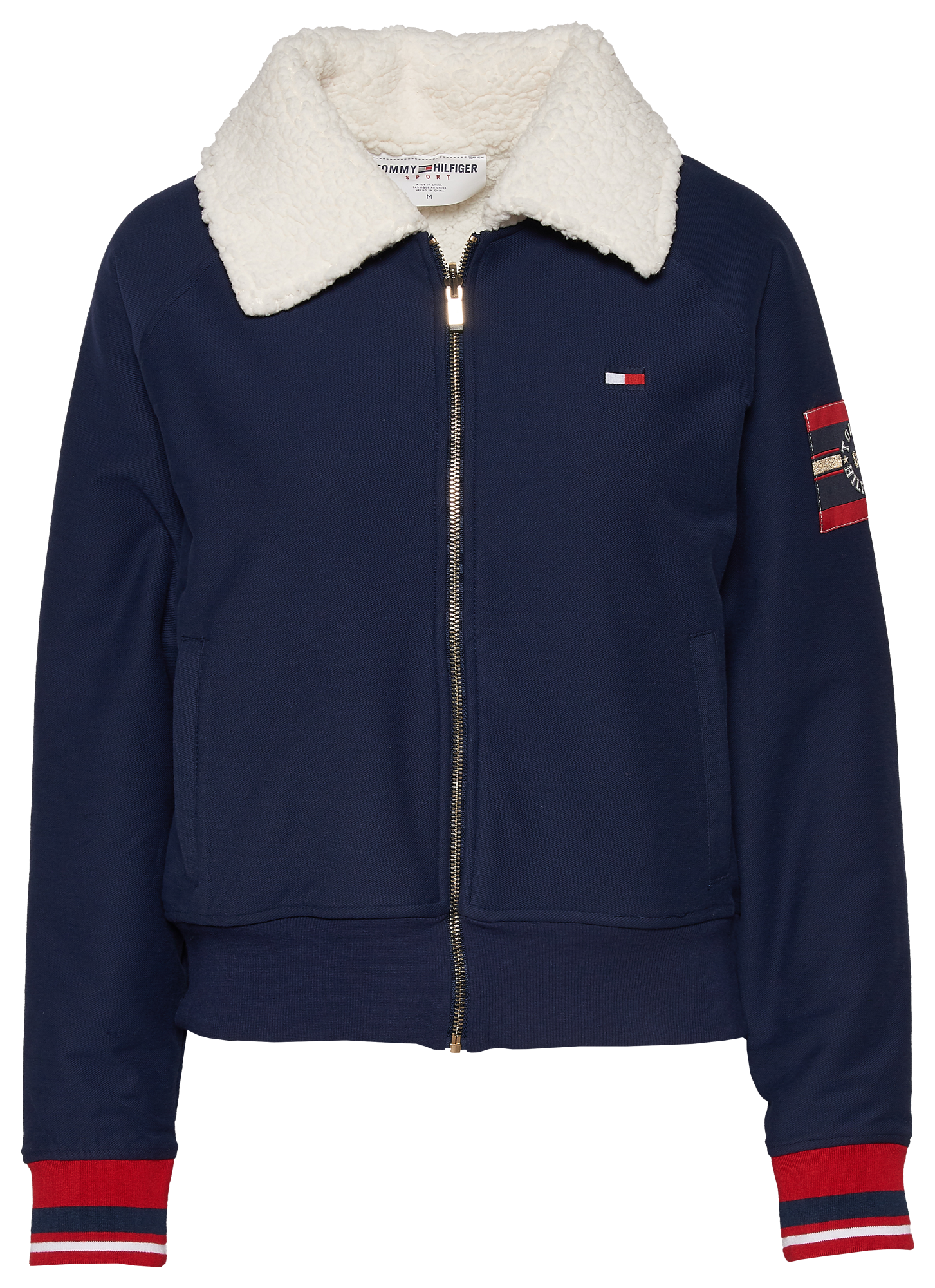 tommy hilfiger sherpa bomber jacket