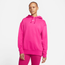 Nike CLCTN Fleece Hoodie - Women's Pink/White