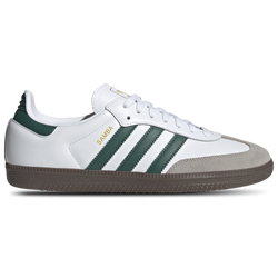 Men's - adidas Originals Samba OG  - Footwear White/Collegiate Green/Clear Granite