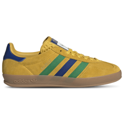 Men's - adidas Gazelle Indoor Brazil  - Yellow/Blue/Green