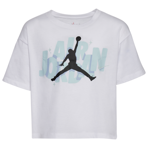 

Jordan Girls Jordan Cool T-Shirt - Girls' Grade School White/Red Size S