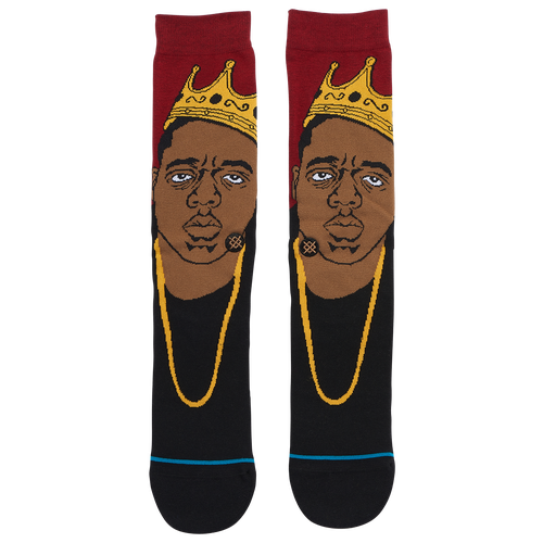 

Stance Mens Stance Biggie Resurrected Crew Socks - Mens Black/Red Size L