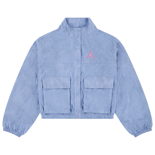 Jordan Girls   Blue Jeans & Bling Lt Jacket In Blue