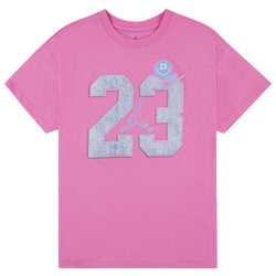 Girls' Grade School - Jordan Blue Jeans & Bling Short Sleeve Tee - Pink