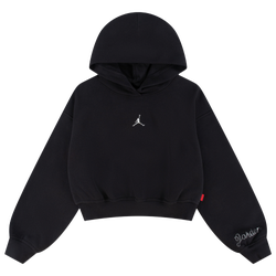 Girls' Grade School - Jordan Nails & Grails Hoodie - Black/Tan