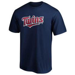 Men's - Fanatics Twins Official Wordmark T-Shirt - Navy