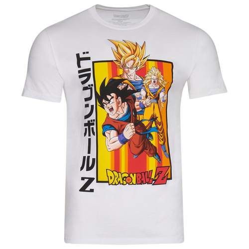 

Great Eastern Mens Great Eastern Dragon Ball Goku Super Saiyan T-Shirt - Mens White/Orange Size XXL