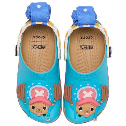 MENS - Crocs ONE PIECE Chopper Classic Clogs - Blue/Pink Brown