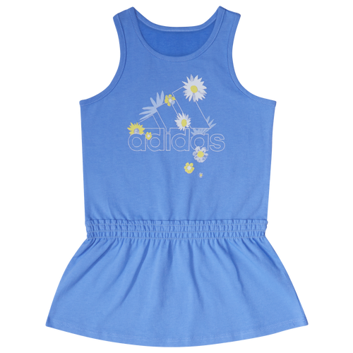 

adidas Girls adidas Dress - Girls' Toddler Blue/White Size 2T