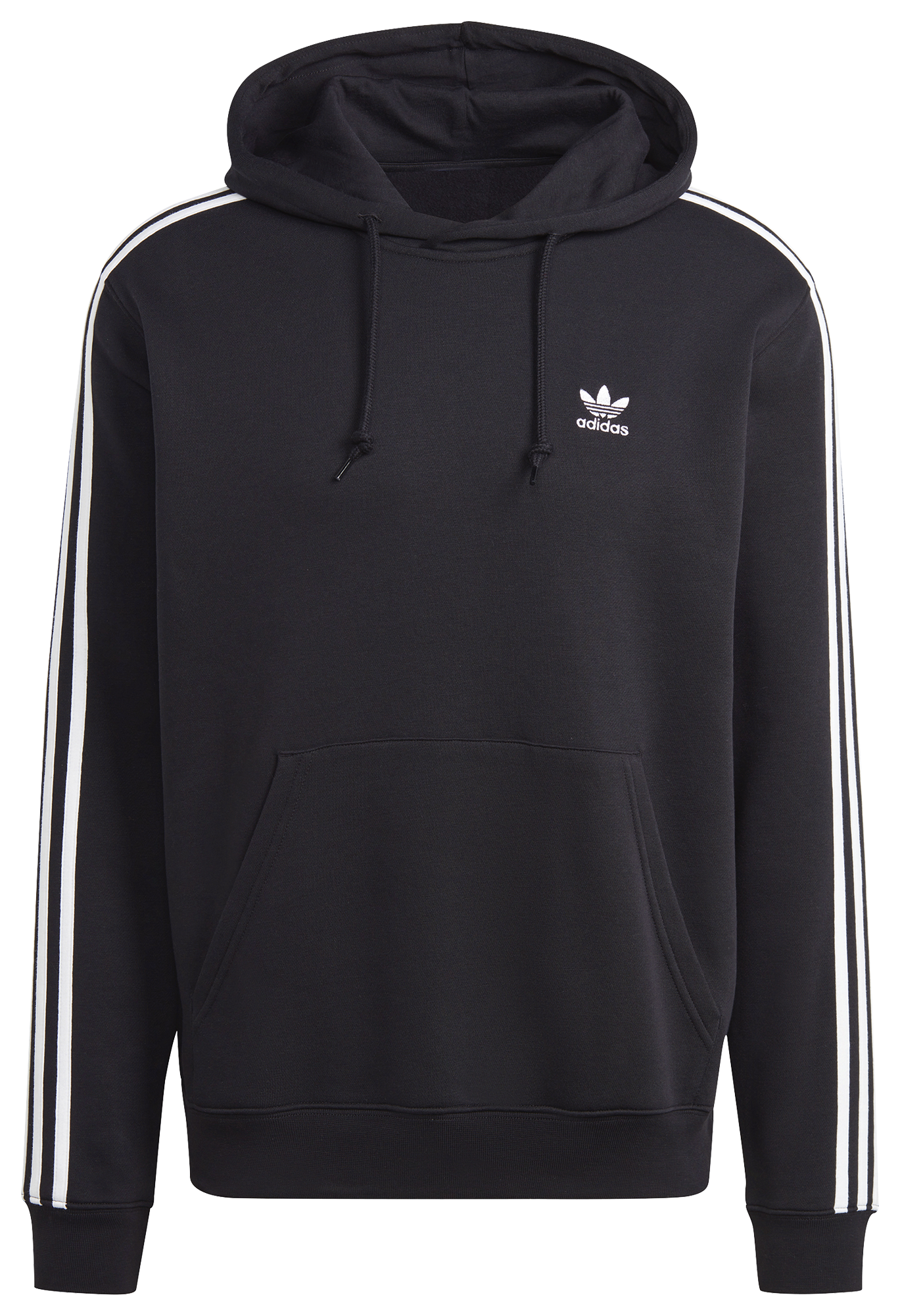 Black adidas best sale 3 stripe hoodie